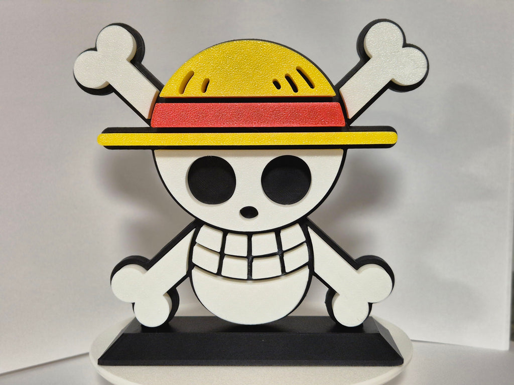 One Piece Anime Logo on Stand