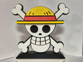 One Piece Anime Logo on Stand