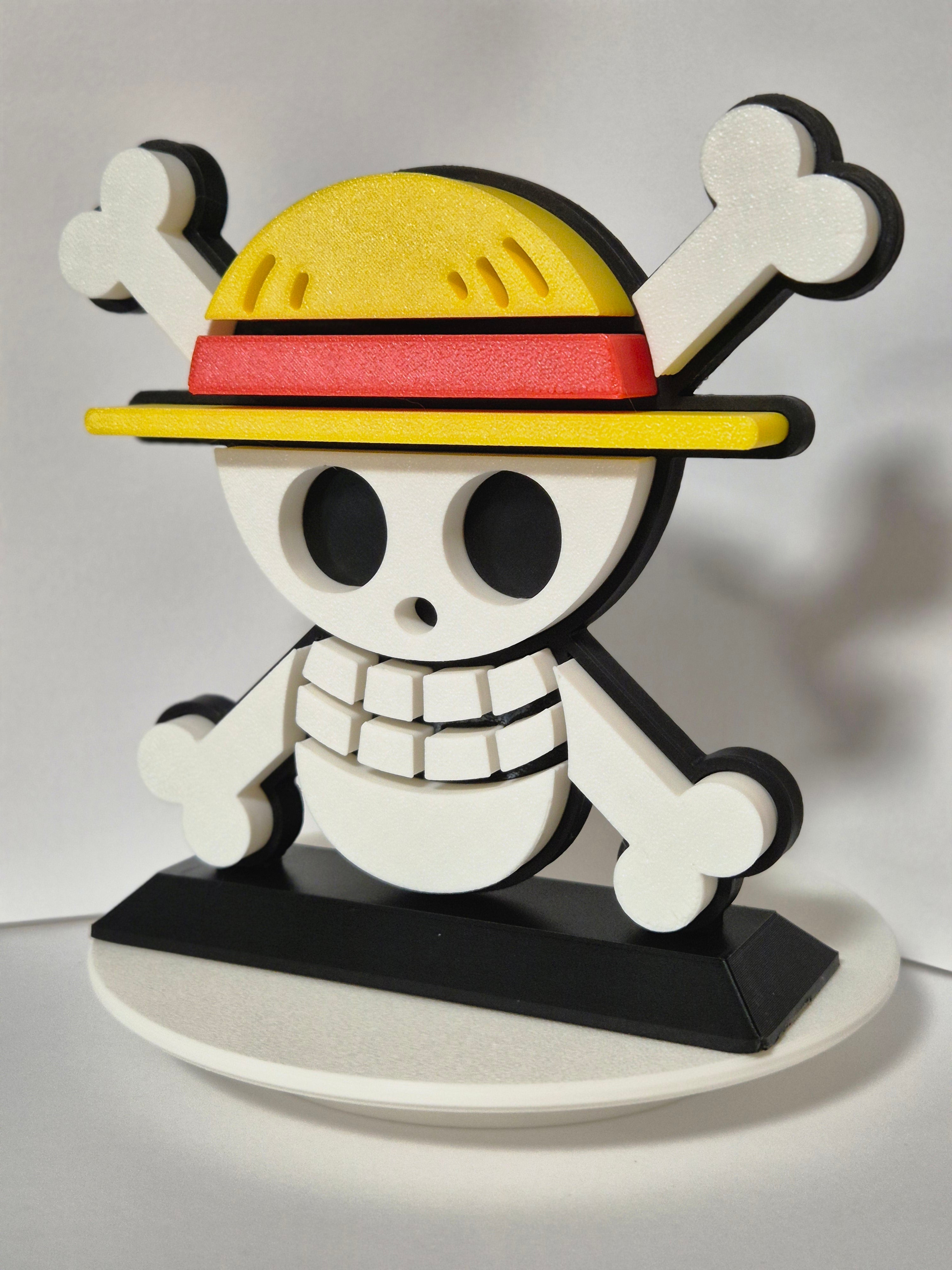 One Piece Anime Logo on Stand