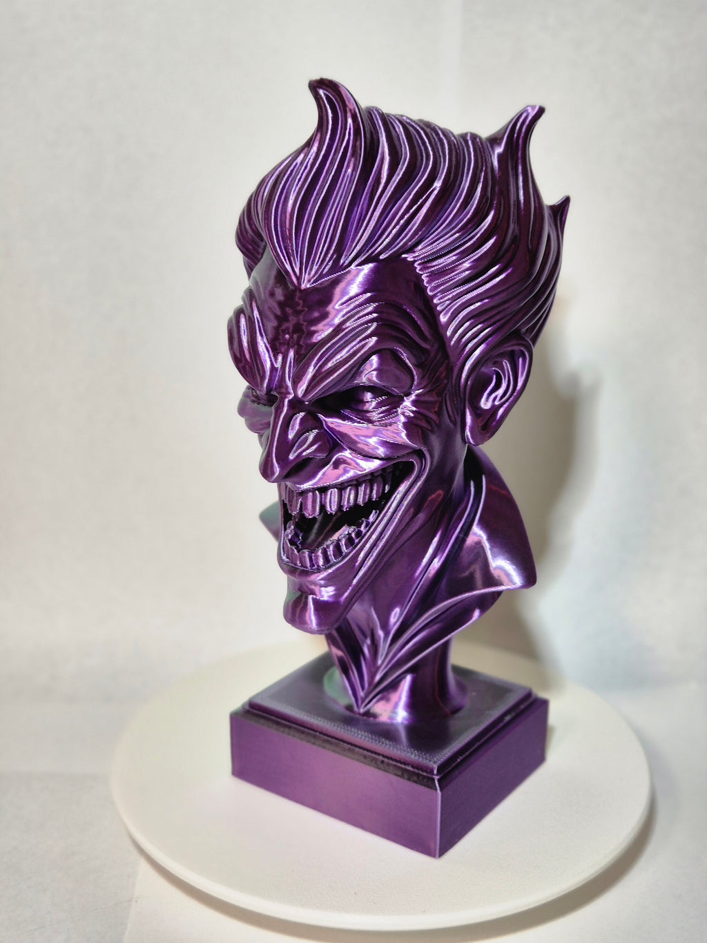 The Joker Bust in Silky Purple and Green