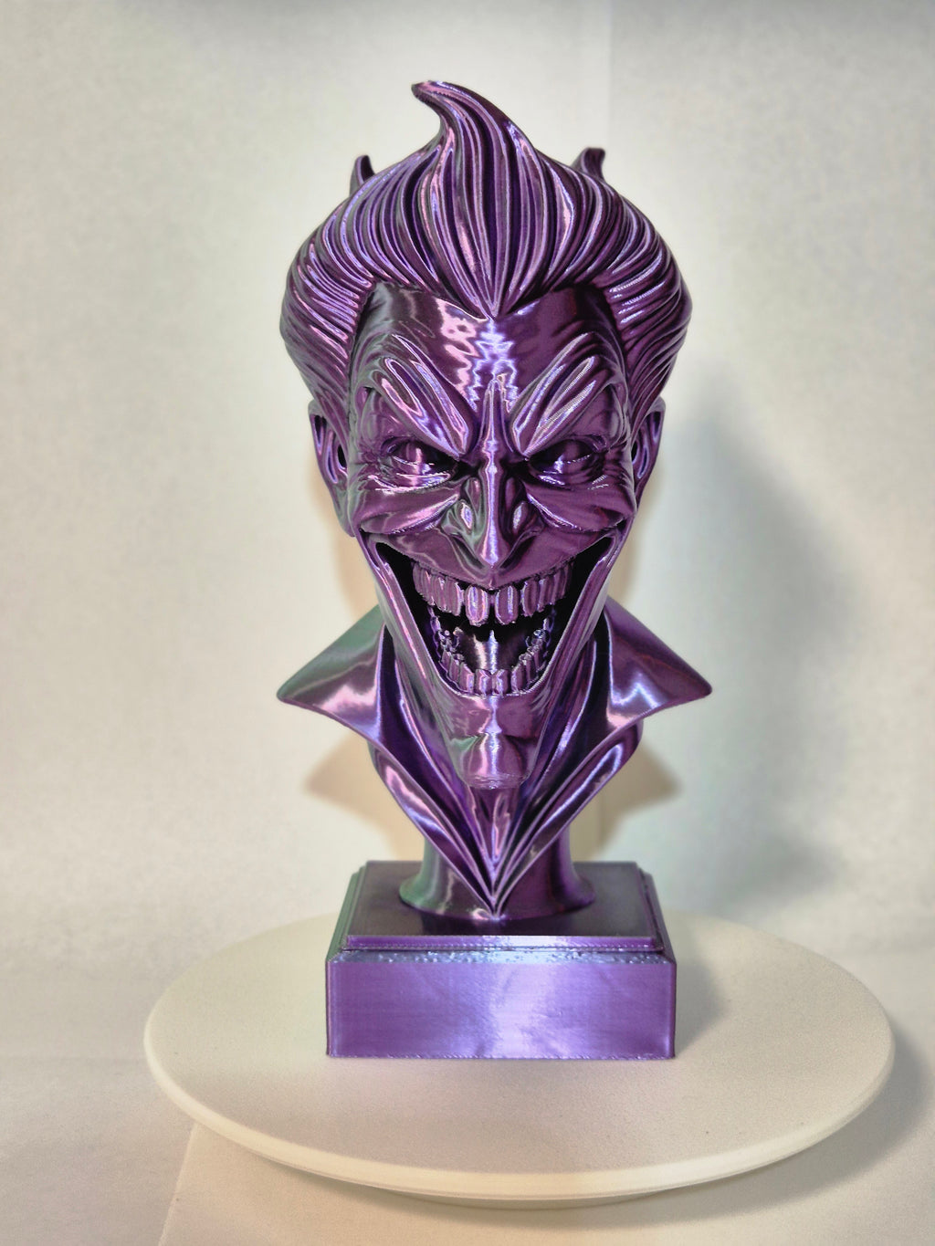 The Joker Bust in Silky Purple and Green